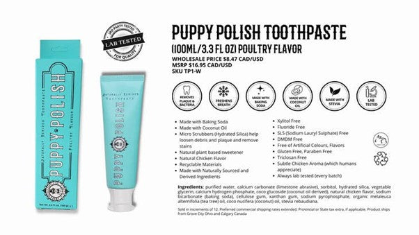 Wag & Bright Supply Co. | Puppy Polish Natural Dog Toothpaste