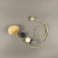 Pawsome Pet | Cat Toy Set with Natural Rabbit Fur ball & Wool Balls