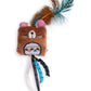 Cat's Life | Indie Square Bear Cat Toy with Feather