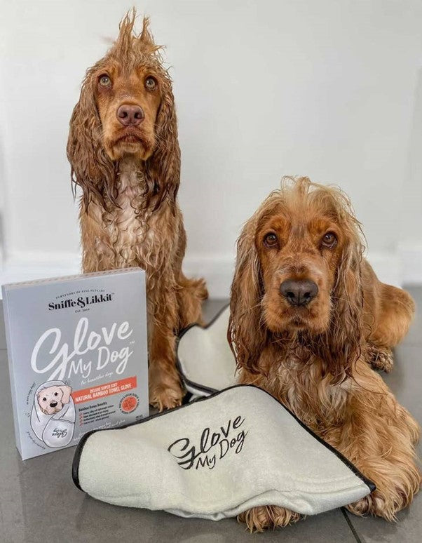 Sniffe & Likkit | "Glove my Dog" - Deluxe Super Soft Natural Bamboo Towel