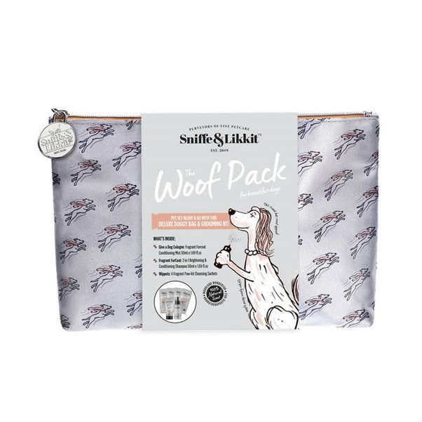 Sniffe & Likkit | "The Woof Pack" -  Pet, Set & Go Travel Gift Set