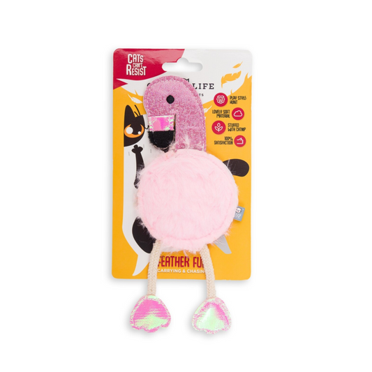 Cat's Life | Pink Flamingo Cat Toy